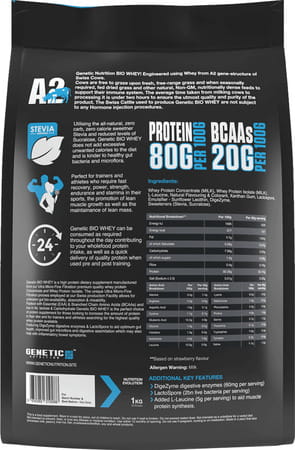 Genetic Nutrition Bio Whey Swiss Grass-Fed For Muscle Recovery Repair And Growth Coconut Choc 1kg