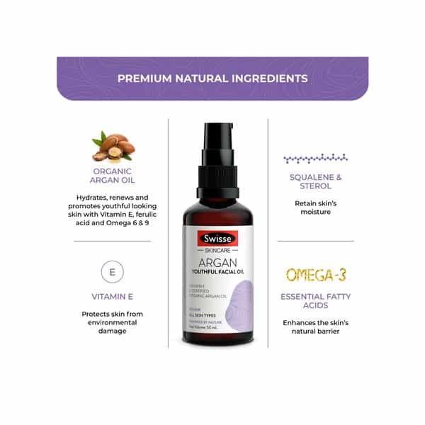 Swisse Sc Argan Youthful Facial Oil - 50Ml