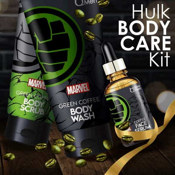 Qraa Men Hulk Green Coffee Body Care Kit