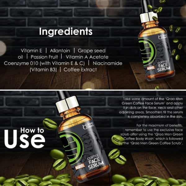Qraa Men Hulk Green Coffee Body Care Kit