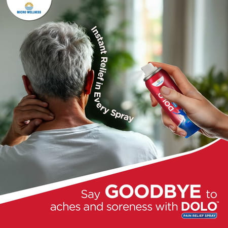 Dolo Pain Relief Spray Muscle And Joint Pain Reliever 55ml Pack Of 4
