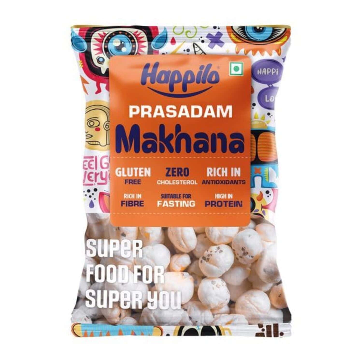 Happilo Premium Plain Prasadam Makhana 200g