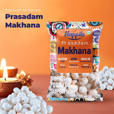 Happilo Premium Plain Prasadam Makhana 200g