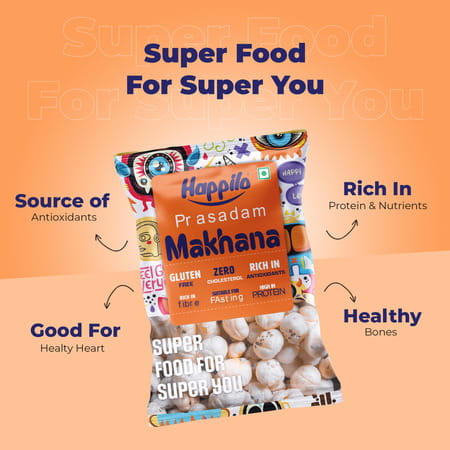 Happilo Premium Plain Prasadam Makhana 200g