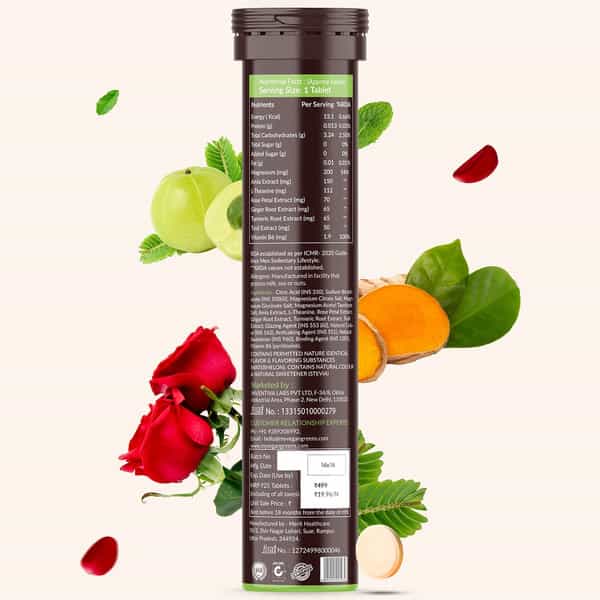 Vegan Greens Relax Calm Unwind Your Day. Calm Daily Stress, Better Mood &Sleep 25 Effervesc., Orange