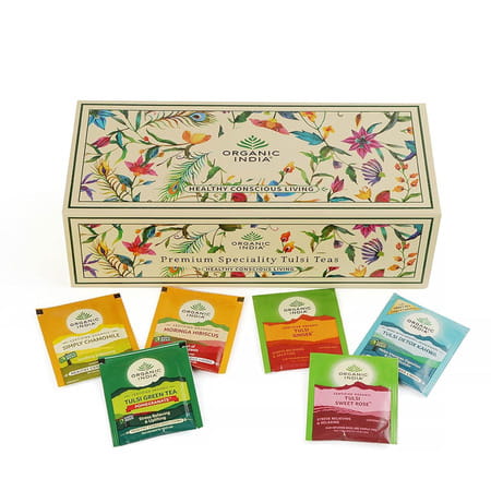 Organic India Premium Speciality Tulsi Tea Gift Box | 60 Infusion Bags