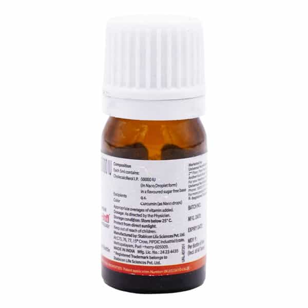 Uns D3 Nano 60K Sugar Free Bottle Of 5Ml Oral Solution