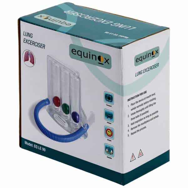 Equinox Lung Exerciser Eq-Le-99 | Increases Lung Capacity | Easy-To-Use