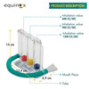 Equinox Lung Exerciser Eq-Le-99 | Increases Lung Capacity | Easy-To-Use