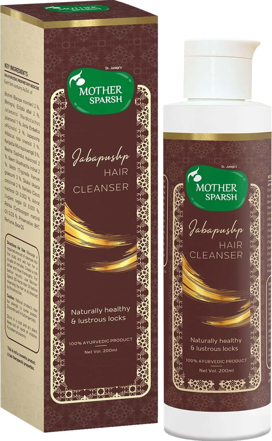 Mother Sparsh Jabapushp Natural Hair Cleanser-200ml