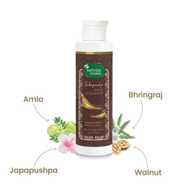 Mother Sparsh Jabapushp Natural Hair Cleanser-200Ml