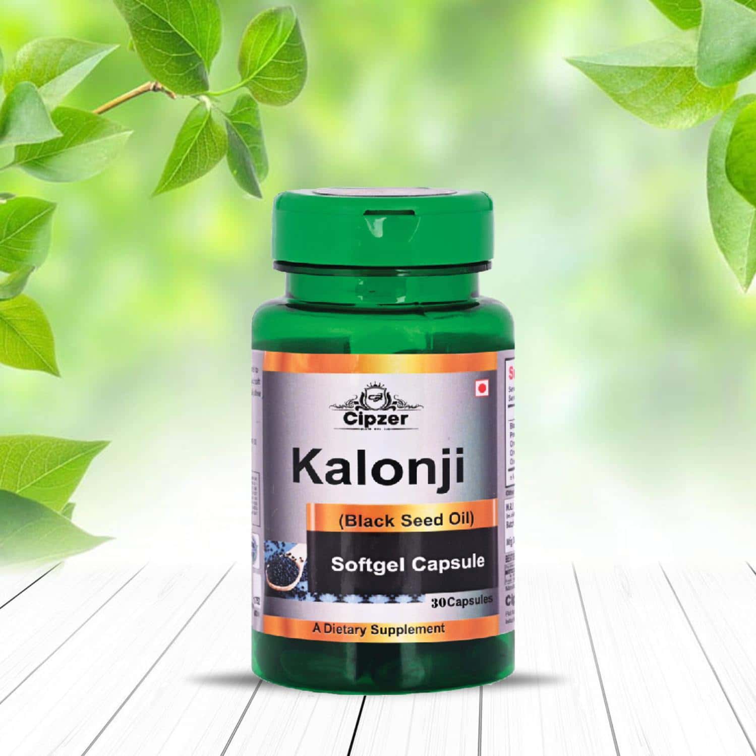 Cipzer Kalonji 30 Capsule Cold Pressed Black Seed For Hair Growth | Hair Fall Control & Healthy Skin