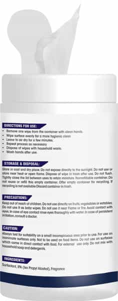 Cleno Quick Drying Glass & Window Surface Wet Wipes E- 50 Wipes (Pack Of 2)