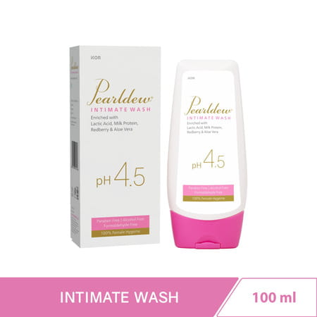 Pearldew Intimate Wash 100 Ml | With Aloe & Red Berry | Alcohol Free (Pack Of 1)