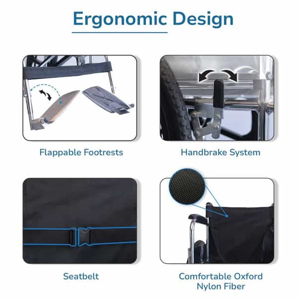 Everactiv Economy Plus - Chrome Finish | Wheel Chairs