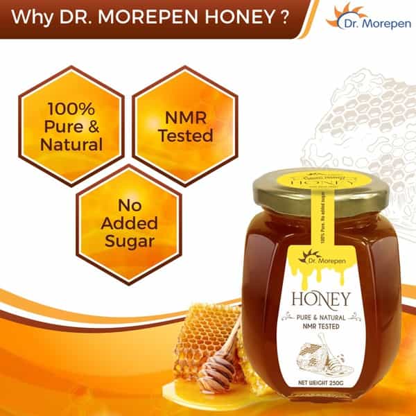 Dr. Morepen Natural & Pure Honey Nmr Tested & No Sugar Adulteration - 250G