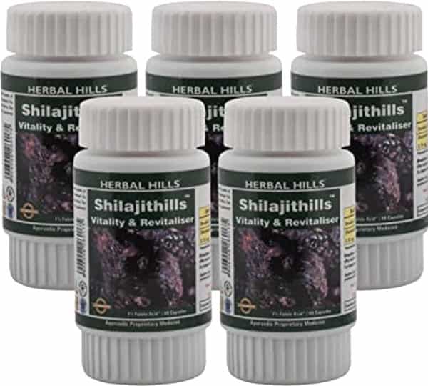 Herbal Hills Shilajit Hills 60 Capsule - Pack Of 5)
