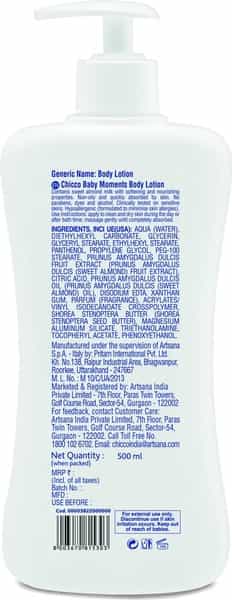 Chicco Baby Body Lotion Bottle Of 500Ml