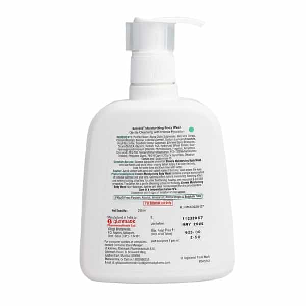 Glenmark Elovera Moisturizing Body Wash Bottle Of 250Ml