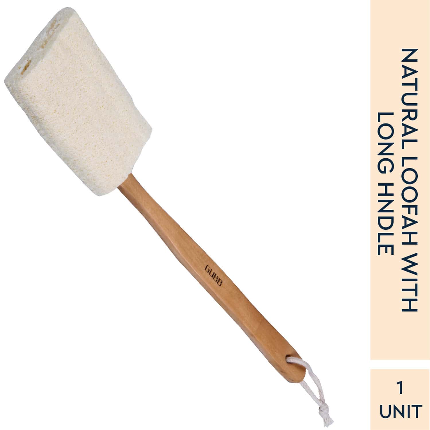 Buy GUBB NATURAL LOOFAH BRUSH WITH DETACHABLE HANDLE Online & Get Upto