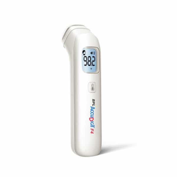 Bpl Medical Technologies Accudigit F4 Non Contact Infrared Thermometer For Adults & Kids (White)