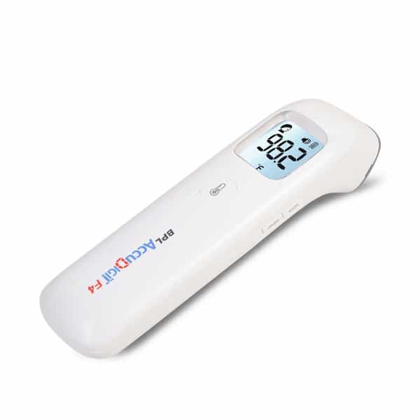 Bpl Medical Technologies Accudigit F4 Non Contact Infrared Thermometer For Adults & Kids (White)