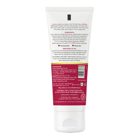 The Skin Story Oil Free Face Moisturiser For Oily Acne Prone Skin Hydrates Adds Glow 50 Gm