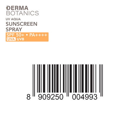 Lotus Dermabotanics 3% Vit C Complex + Ceramide Complex Uv Aqua Sunscreen Spray Spf 50 & Pa++++ 50ml
