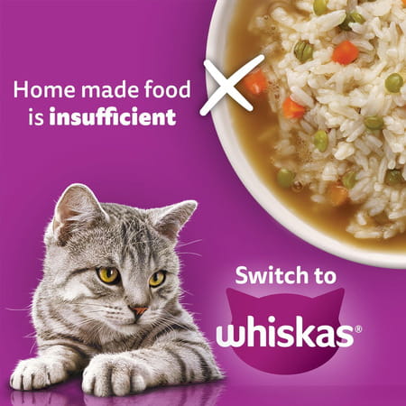 Whiskas Adult (1+ Years) Wet Cat Food | Chicken In Gravy | 80 G (Pack Of 56)