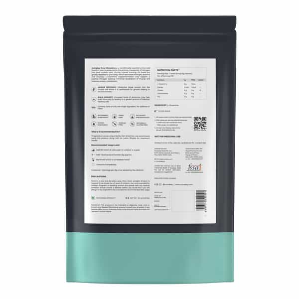 Nutrabay Pure L-Glutamine Powder | Amino Acid - Post Workout Supplement - 150G | Unflavoured