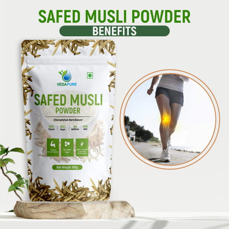 Vedapure Safed Musli Supports Vigor & Vitality -100gram