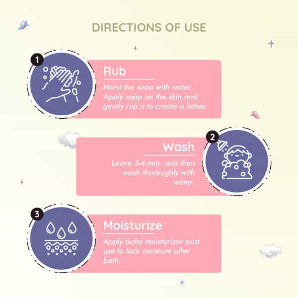 Bumtum Baby Soap With Goodness Of Calendula Extract Parabens Free Vegan & Cruelty Free Pack Of 4