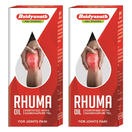Baidyanath Asli Ayurved Rhuma Oil | Pain Relief Oil Joint Pain | (100ml) Pack Of 2
