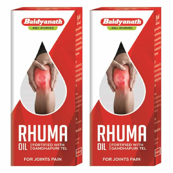 Baidyanath Asli Ayurved Rhuma Oil | Pain Relief Oil Joint Pain | (100Ml) Pack Of 2