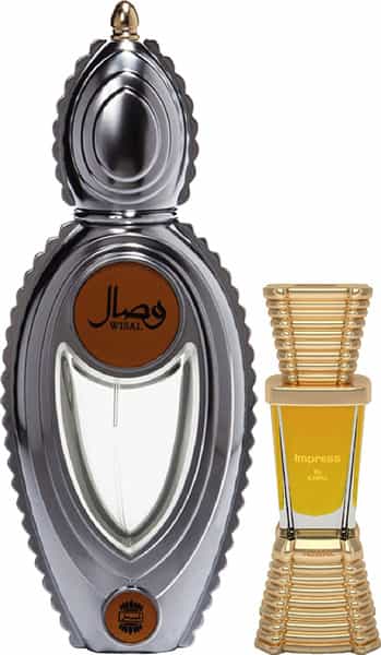 Ajmal Wisal Edp 50Ml Perfume For Women And Evoke Silver Edition Him Deodorant 200Ml For Men