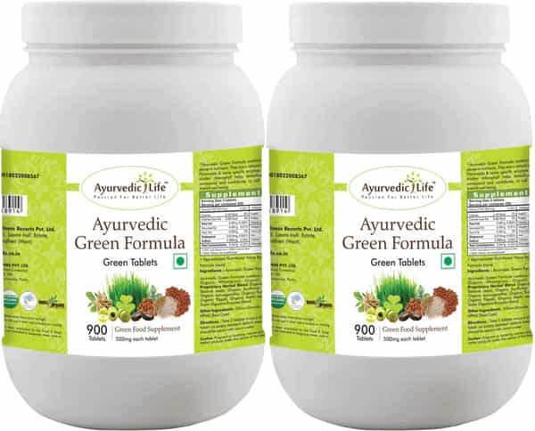 Ayurvedic Life Super Greenhills - 900 Tablets Value Pack Of 2