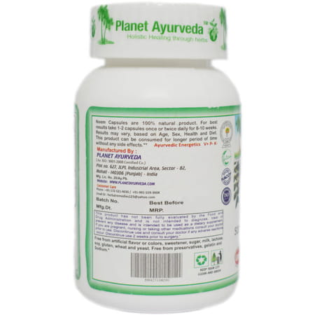 Planet Ayurveda Neem Capsules - 60 Capsules