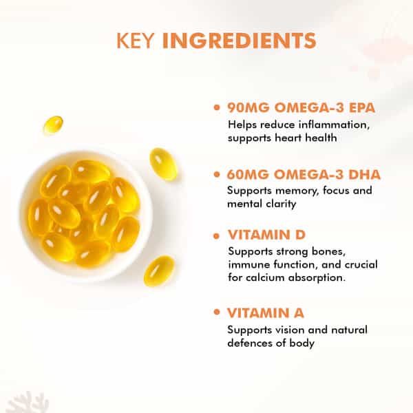 Dr. Morepen Cod Liver Oil 100 & Omega 3 Fish Oil 60 Softgel Capsules | Combo
