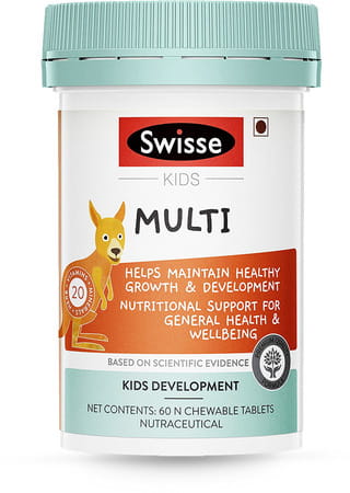 Swisse Kids Multi Supplements For Growth And Development In Children (5-12 Years)-60 Chewable Tabs