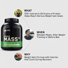 Optimum Nutrition (On) Serious Mass High Protein High Calorie Weight Gainer Powder-3 Kg Vanilla