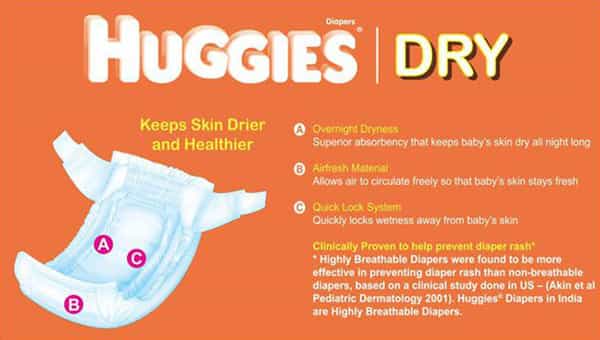 Huggies Dry Small Diapers 30