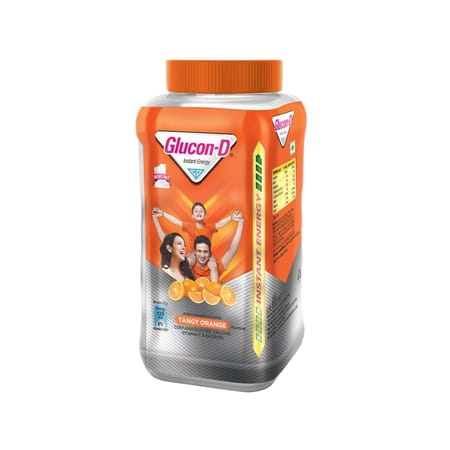 Glucon-D Instant Energy Drink Tangy Orange - 1kg Jar
