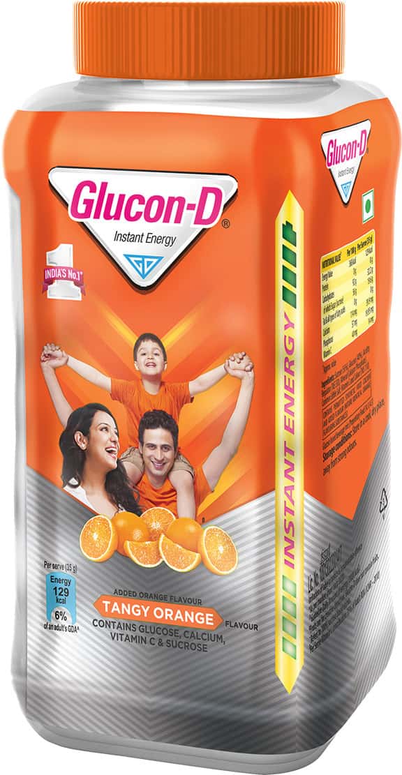 Glucon-d Tangy Orange With 3 Benefits Of Energy | Recovery | And Immunity | 1 Kg
