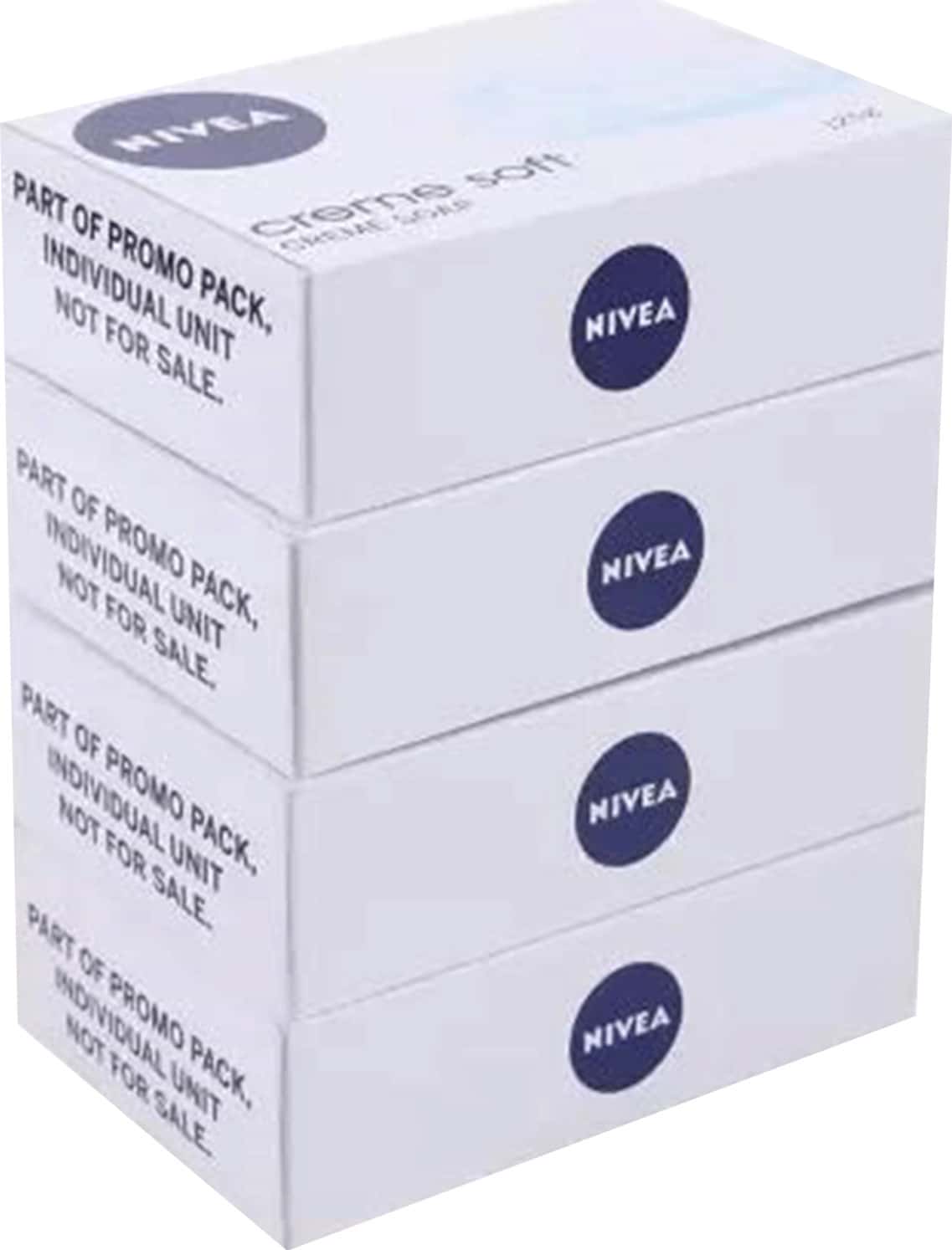 Nivea Cream Soft For Moisturised & Fresh Skin Soap | Pack Of 4x125g - 500g