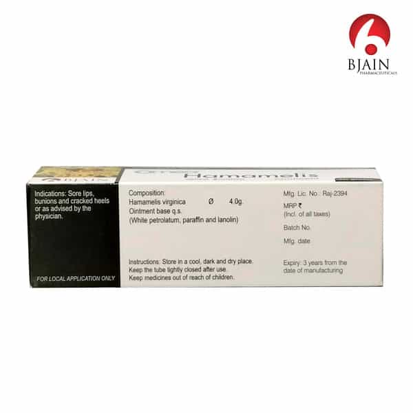 Bjain Hamamelis Ointment 30G | Supports Piles Relief | Swelling & Anal Irritatio