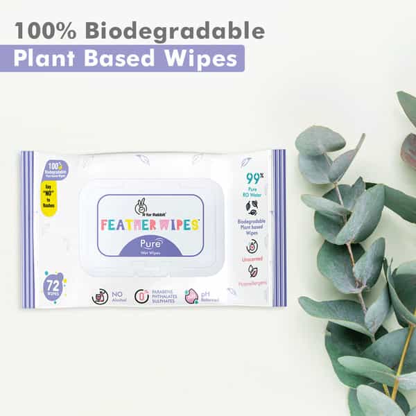 R For Rabbit Feather Pure Baby Wipes (Combo Of 3)