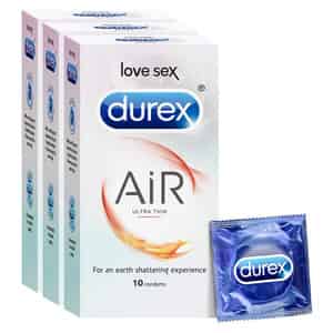 Durex Air Ultra Thin Condoms - 10 Count (pack Of 3)