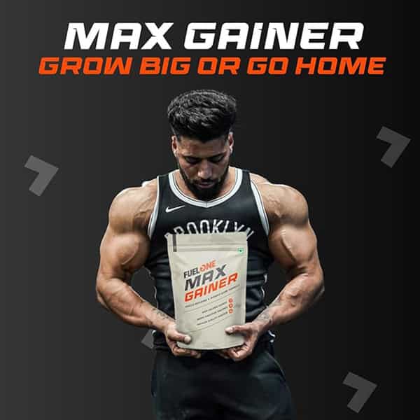 Fuel One Max Gainer (Caramel Toffee| 1Kg) | High-Calorie Gainer With Added Digestive Enzymes