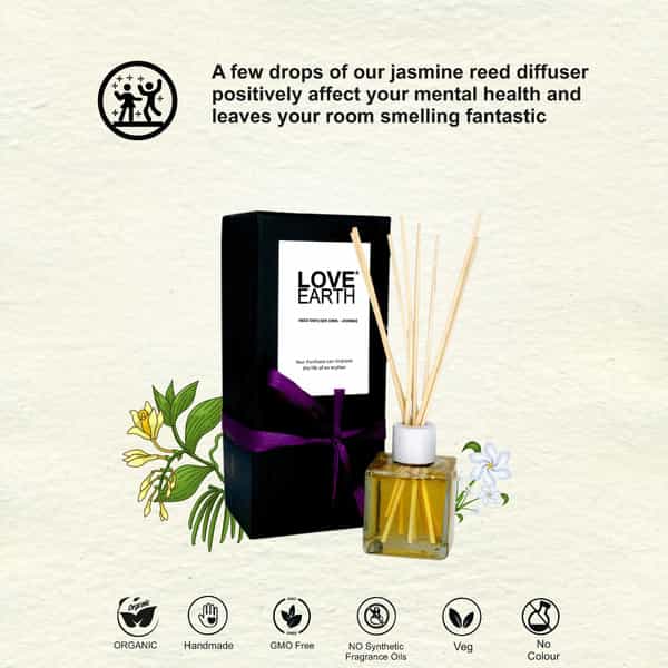 Love Earth Reed Diffuser- Jasmine - 30Ml