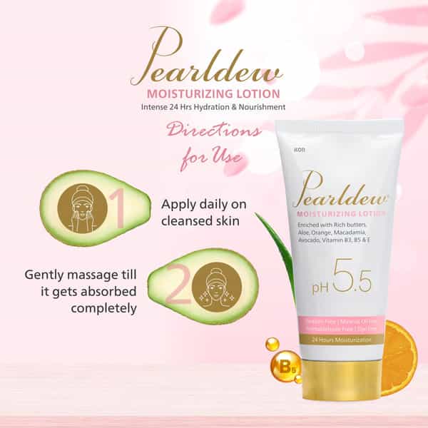 Pearldew Moisturizing Lotion 100 Ml | With Almond & Cocoa Butter (Pack Of 2)